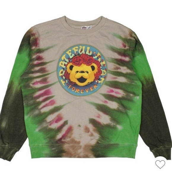 Grateful Dead Women's Forever Grateful
Tie-Dye Crewneck Sweatshirt (S) - Picture 2 of 7
